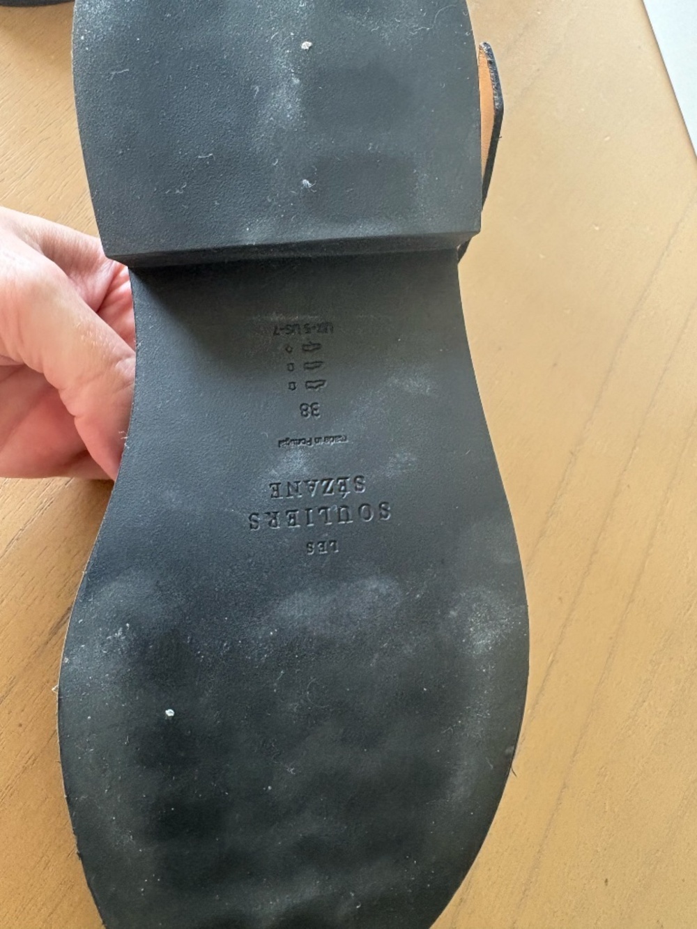 EUC Sézane Low Ally Sandals black 38 - Picture 7 of 7